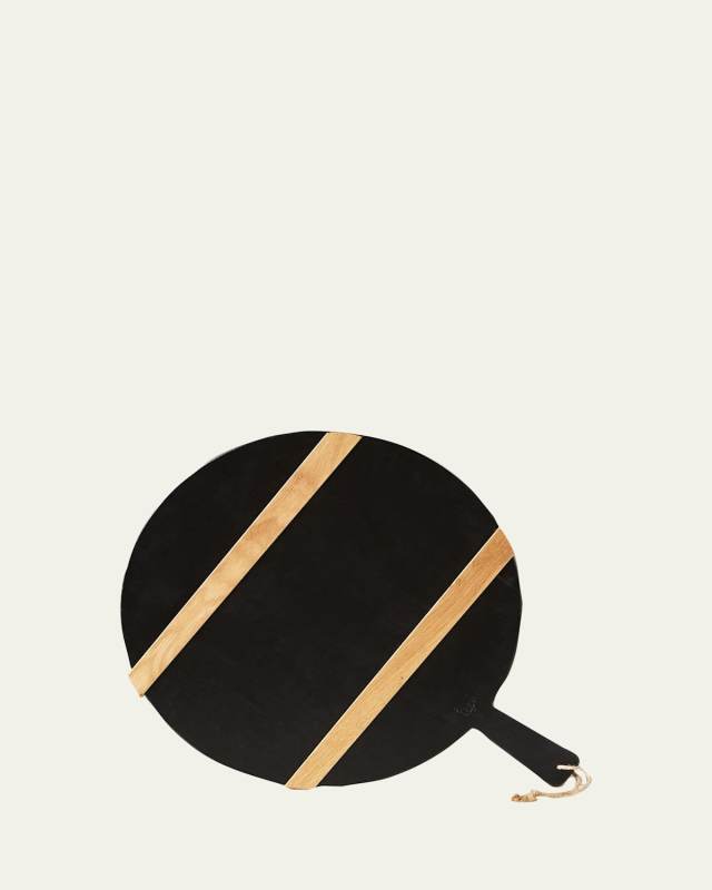 Black Round Mod Medium Charcuterie Board, 25.5"